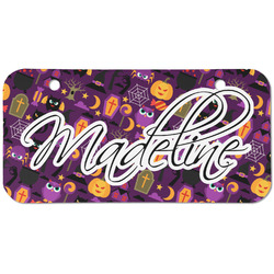 Halloween Mini/Bicycle License Plate (2 Holes) (Personalized)