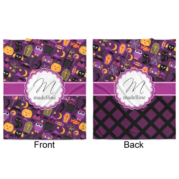 Halloween Minky Blanket - 50"x60" - Double Sided - Front & Back