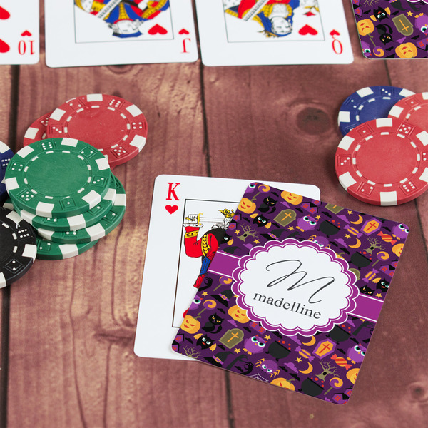 Halloween On Table with Poker Chips