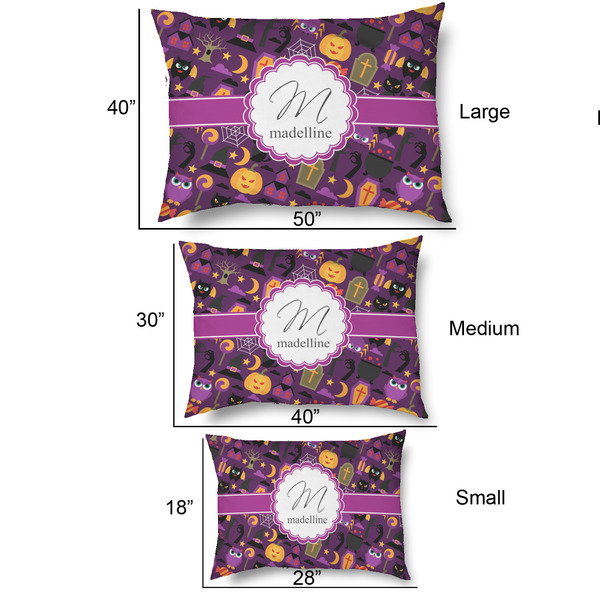 Halloween Outdoor Dog Beds - SIZE CHART