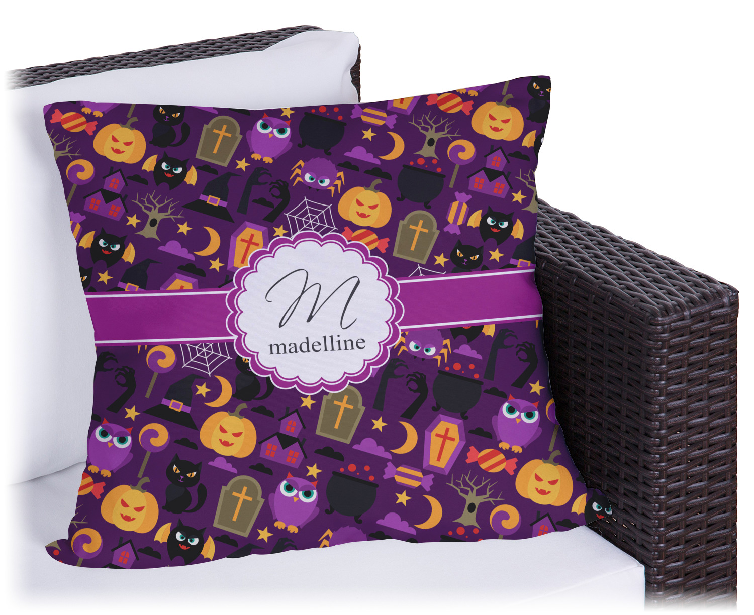 Custom Halloween Outdoor Pillow (Personalized) YouCustomizeIt