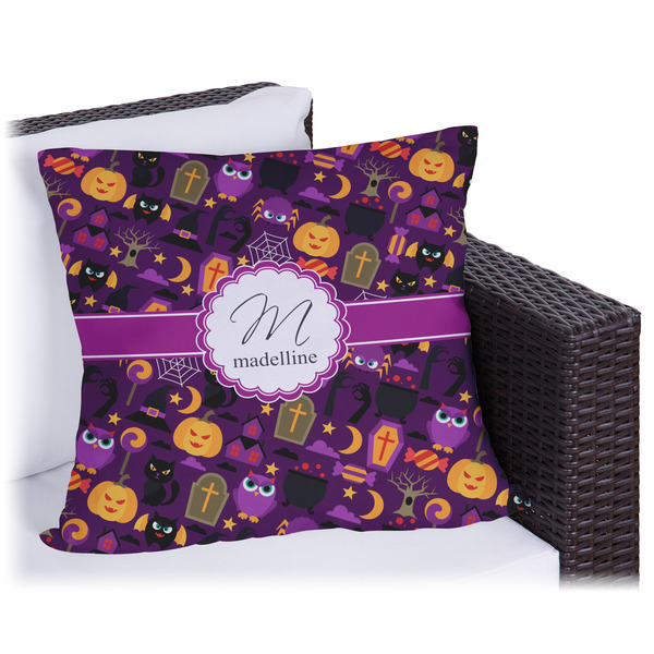 Custom Halloween Outdoor Pillow - 20" (Personalized)