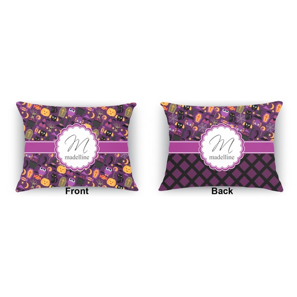 Halloween  Outdoor Rectangular Throw Pillow (Front and Back)