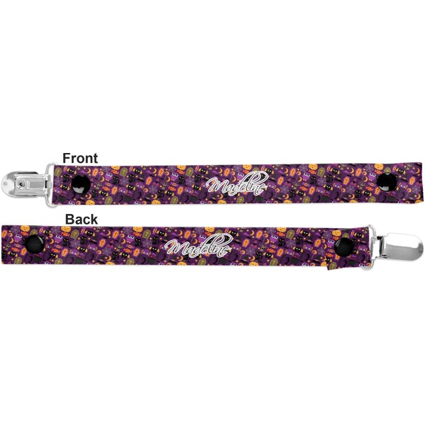 Halloween Pacifier Clip - Front and Back