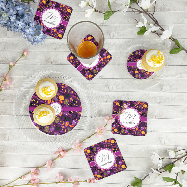 Halloween Paper Coasters - In Context