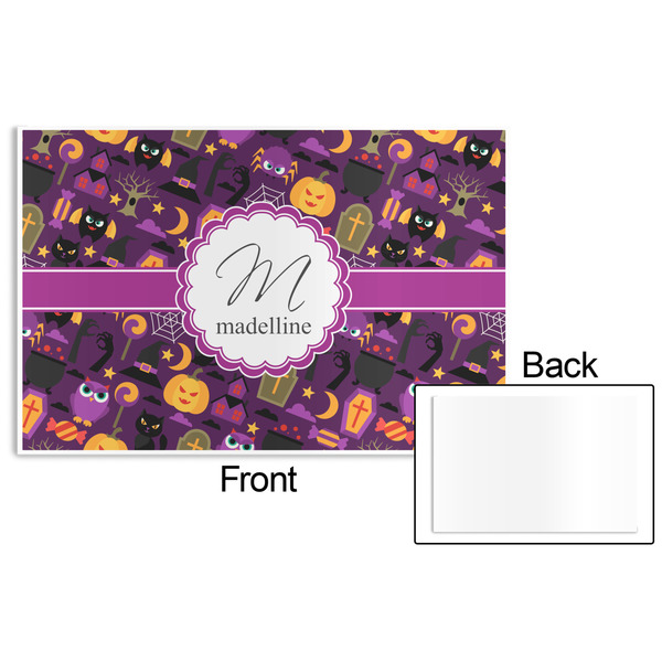 Halloween Disposable Paper Placemat - Front & Back