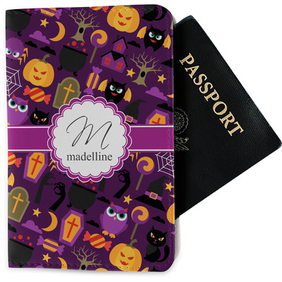 Halloween Passport Holder - Fabric w/ Name and Initial