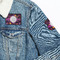 Halloween Patches Lifestyle Jean Jacket Detail
