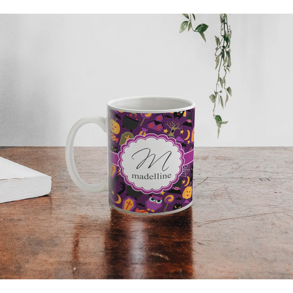 Halloween Personalized Coffee Mug - Lifestyle