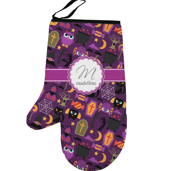 Halloween Personalized Oven Mitt - Left