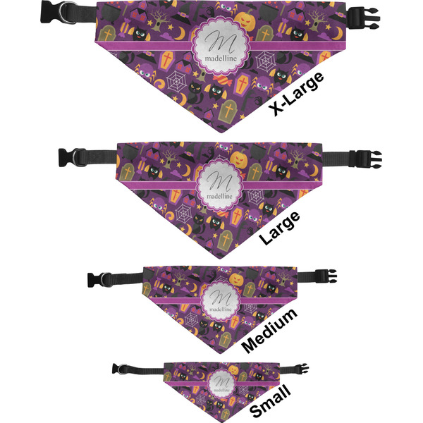 Halloween Pet Bandana Sizes