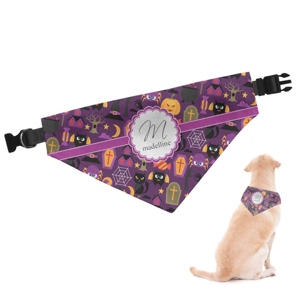 Custom Halloween Dog Bandana - Large (Personalized)