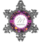 Halloween Vintage Snowflake Ornament (Personalized)
