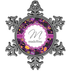 Halloween Vintage Snowflake Ornament (Personalized)