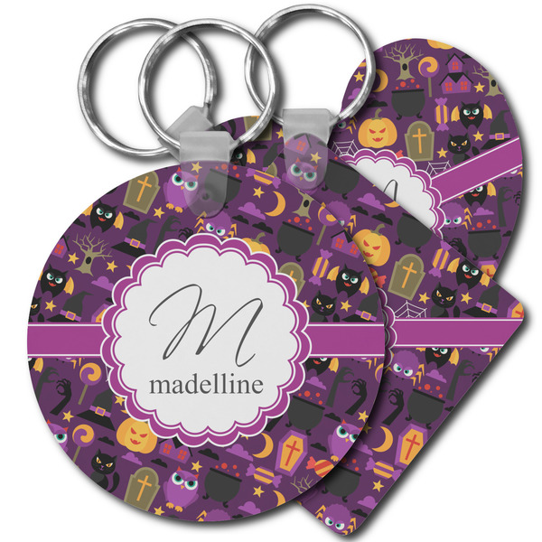 Custom Halloween Plastic Keychain (Personalized)