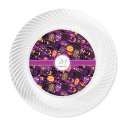 Halloween Plastic Party Dinner Plates - 10" (Personalized)