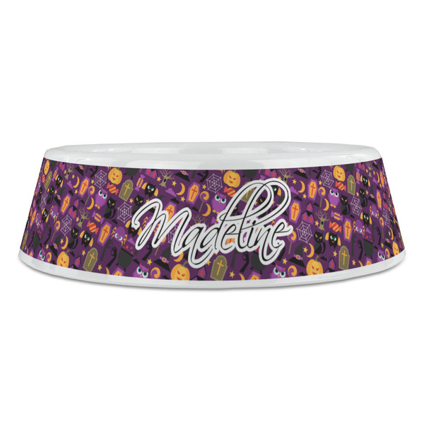 Halloween Plastic Pet Bowls - Large - FRONT