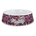 Halloween Plastic Dog Bowl - Large (Personalized)