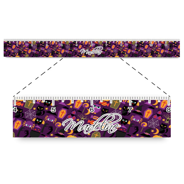 Custom Halloween Plastic Ruler - 12" (Personalized)