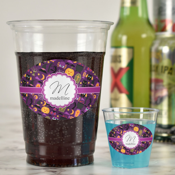 Halloween Plastic Shot Glasses - In Context