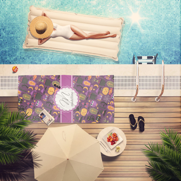 Halloween Pool Towel Lifestyle