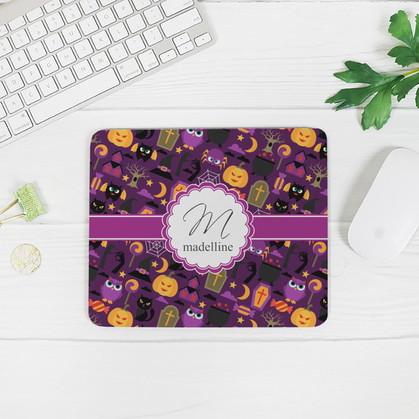 Halloween Rectangular Mouse Pad - LIFESTYLE 2