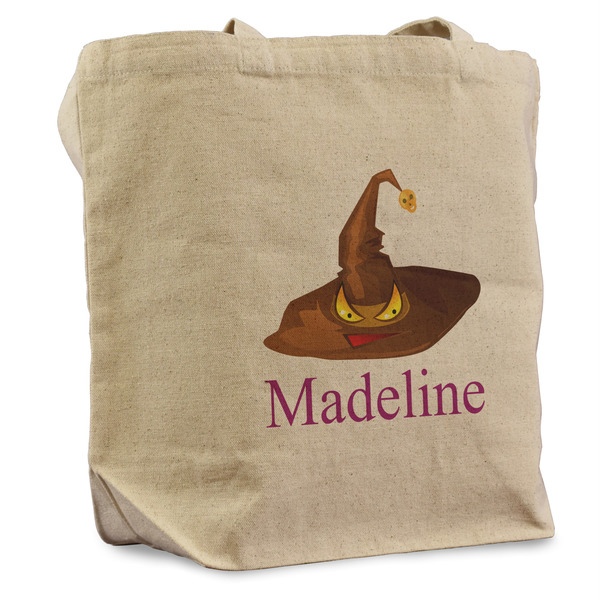 Custom Halloween Reusable Cotton Grocery Bag (Personalized)
