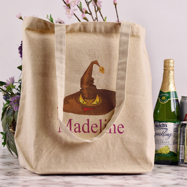 Halloween Reusable Cotton Grocery Bag - In Context