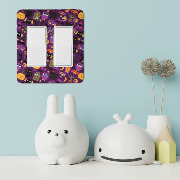 Halloween Rocker Light Switch Covers - Double - IN CONTEXT