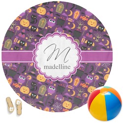 Halloween Round Beach Towel (Personalized)