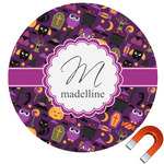 Halloween Round Car Magnet - 6" (Personalized)