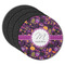 Halloween Round Rubber Backed Coasters - Set of 4 (Personalized)