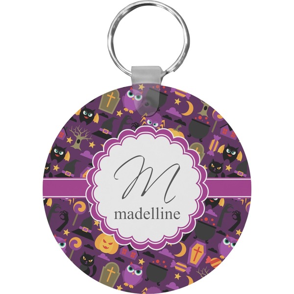 Halloween Round Keychain (Personalized)