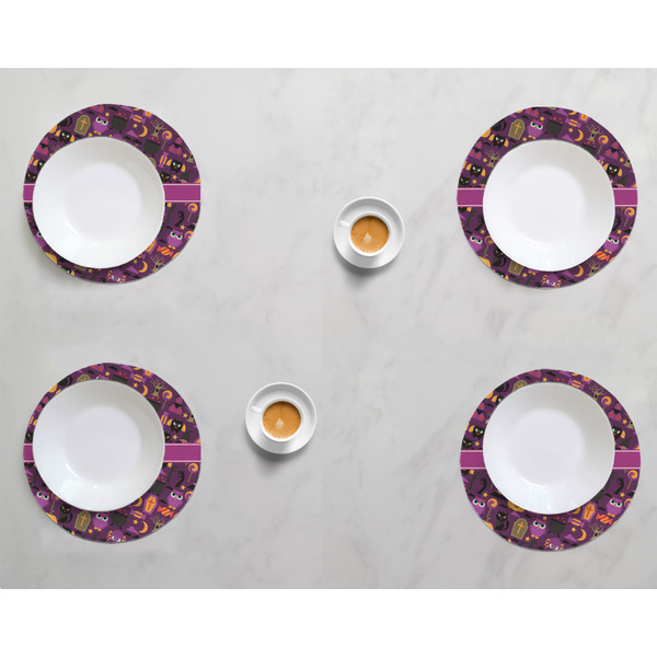 Halloween Round Linen Placemats - LIFESTYLE (set of 4)