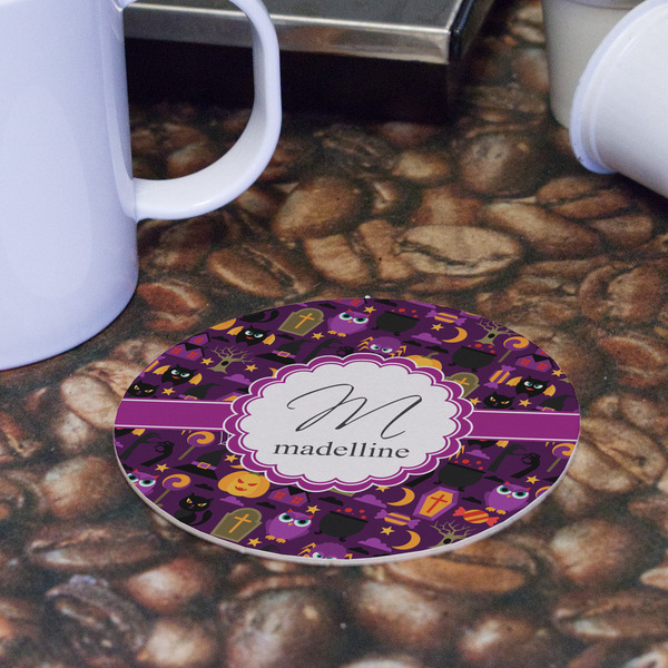 Halloween Round Paper Coaster - Front
