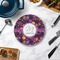 Halloween Round Stone Trivet - In Context View
