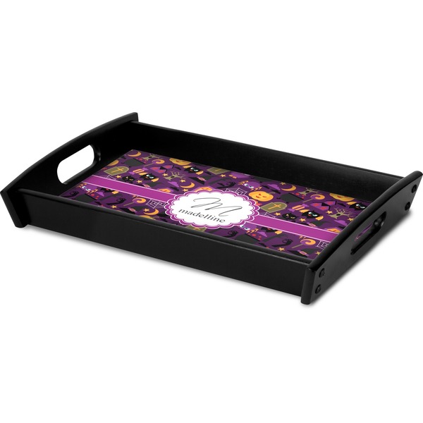 Halloween Serving Tray Black - Corner