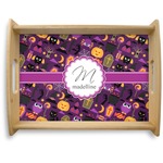 Halloween Natural Wooden Tray - Large (Personalized)