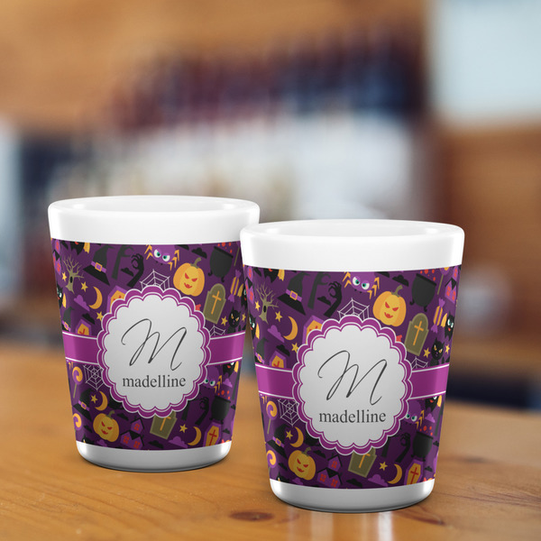 Halloween Shot Glass - White - LIFESTYLE