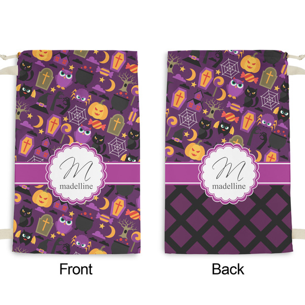Halloween Small Laundry Bag - Front & Back View