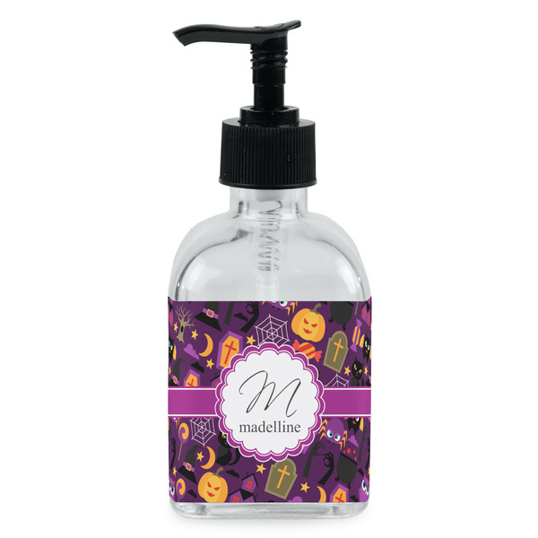 Custom Halloween Glass Soap & Lotion Bottle - Single Bottle (Personalized)