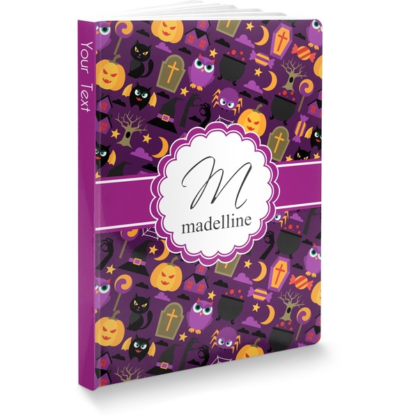 Custom Halloween Softbound Notebook - 7.25" x 10" (Personalized)