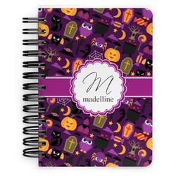 Halloween Spiral Notebook - 5x7 w/ Name and Initial