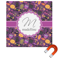 Halloween Square Car Magnet - 6" (Personalized)