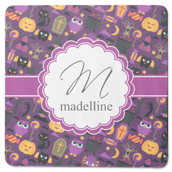 Halloween Square Rubber Backed Coaster (Personalized)