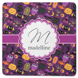 Halloween Square Rubber Backed Coaster (Personalized)