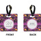 Halloween Square Luggage Tag (Front + Back)