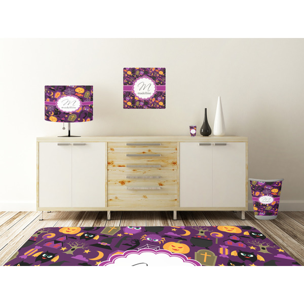 Halloween Square Wall Decal Wooden Desk