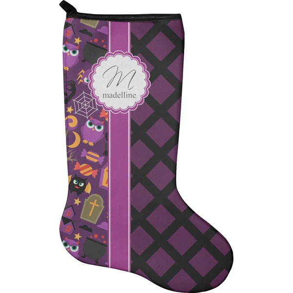 Custom Halloween Holiday Stocking - Neoprene (Personalized)