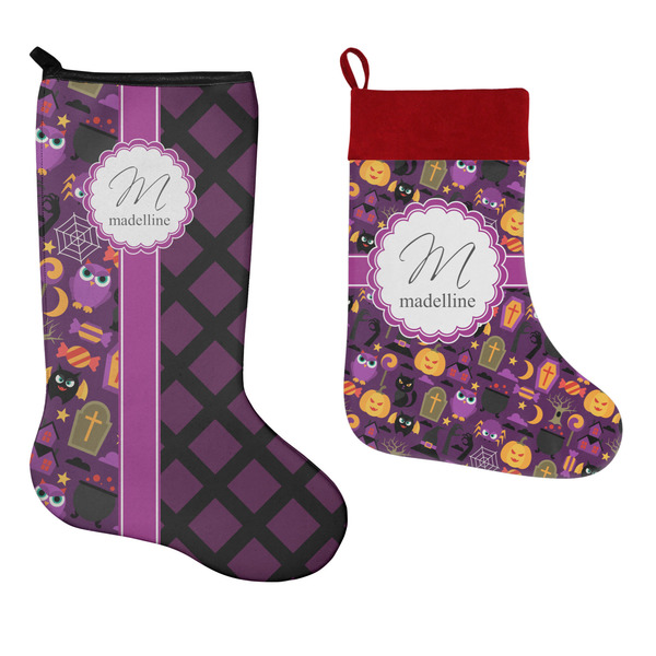 Halloween Stockings - Side by Side compare